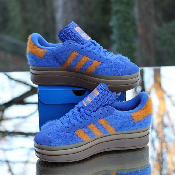 Adidas Gazelle Bold Hi Res Blue Orange - Picture 8 of 15